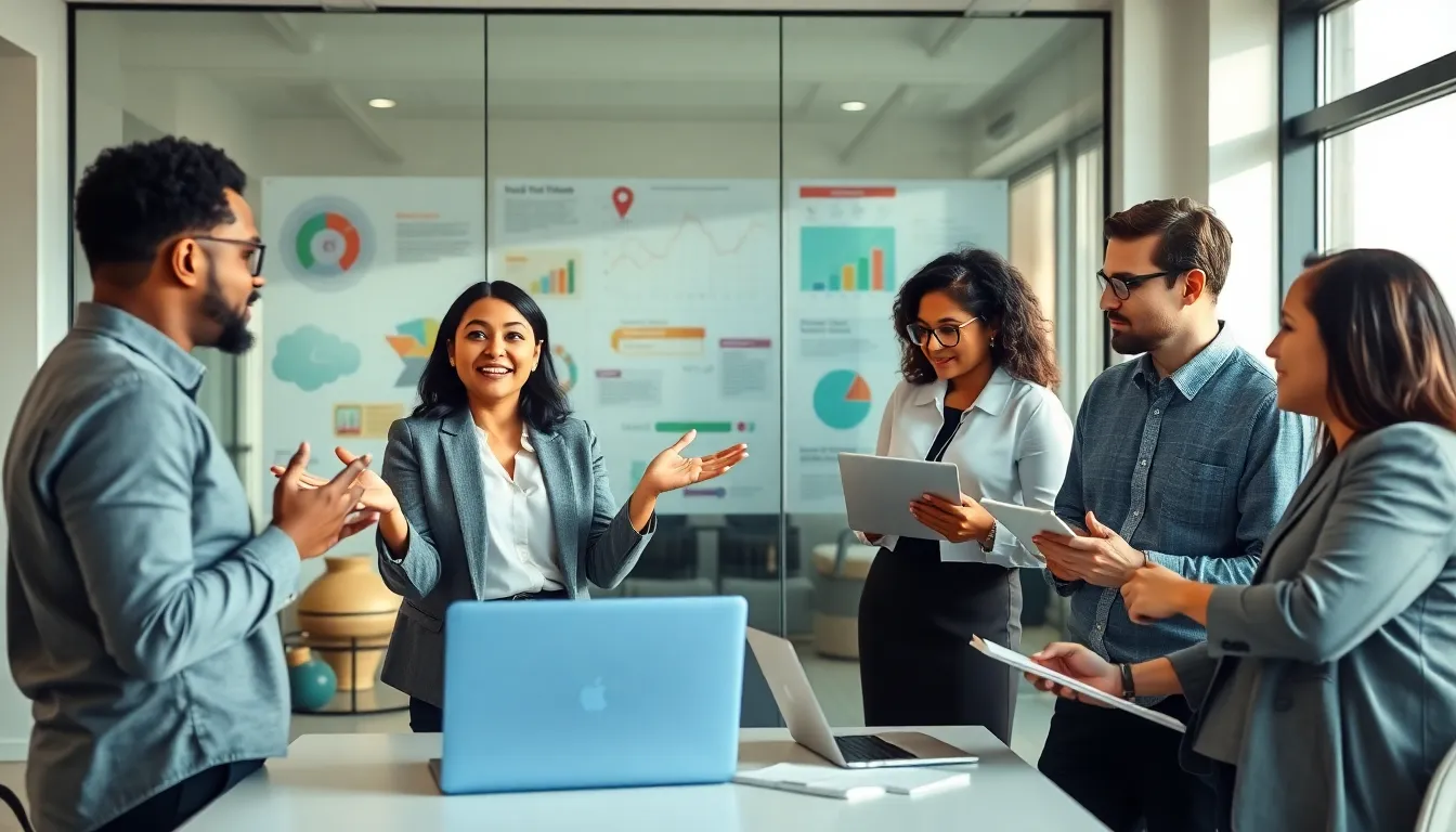 diverse team brainstorming in a modern office about the concept of munishpunish.